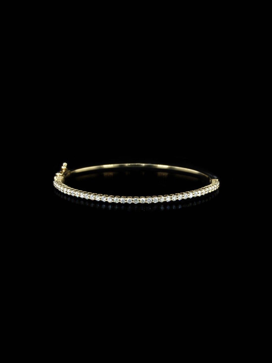 Diamond Hinged Bangle