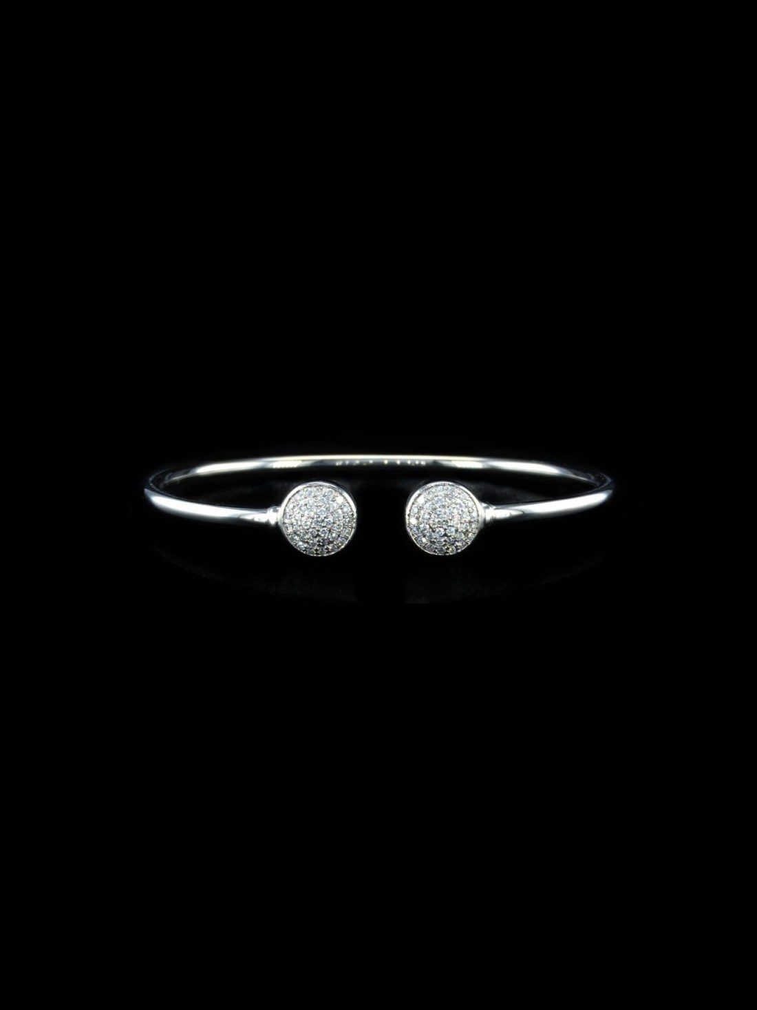 Pave Disc Bangle