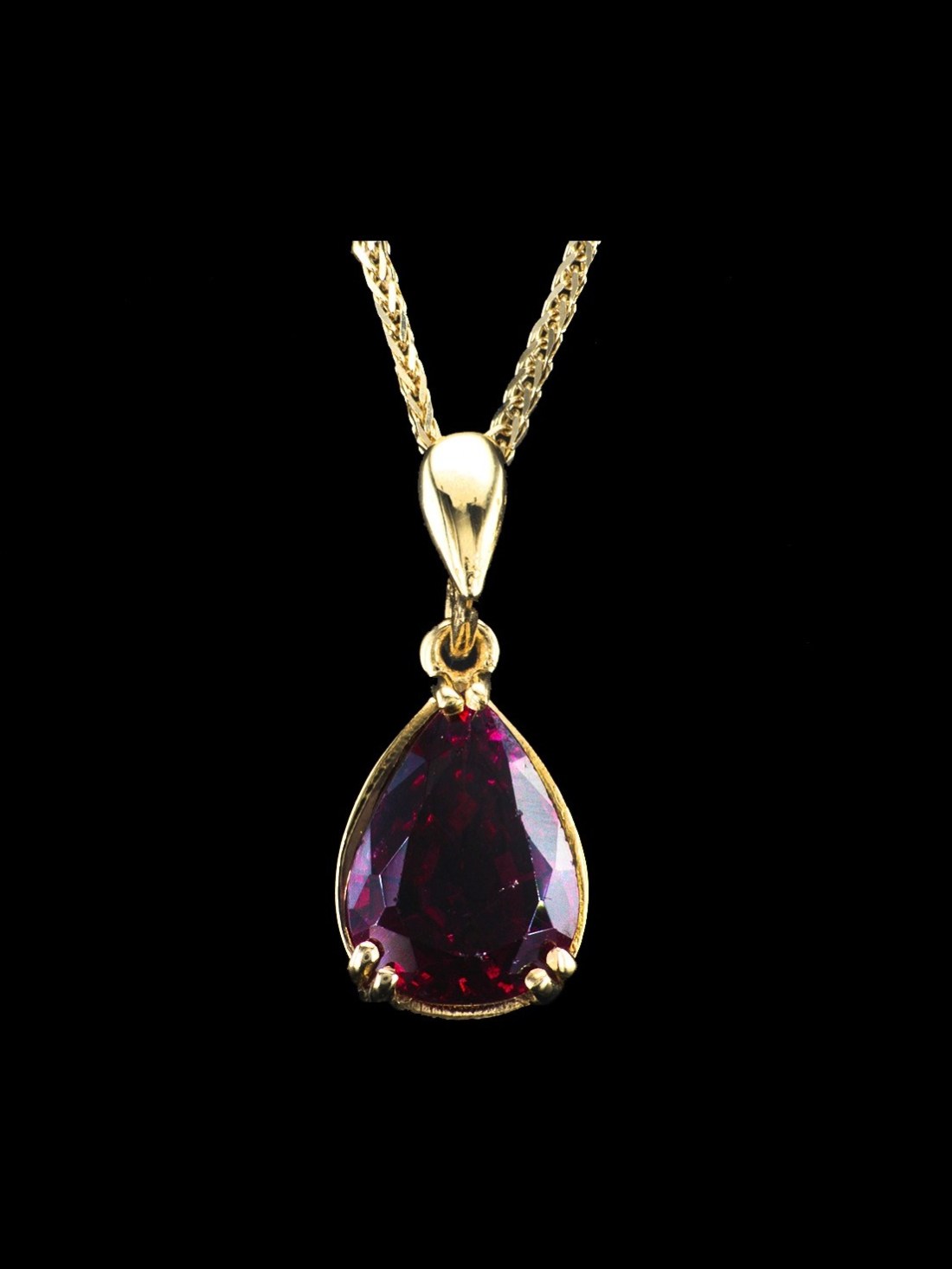 Pear Gemstone Pendant