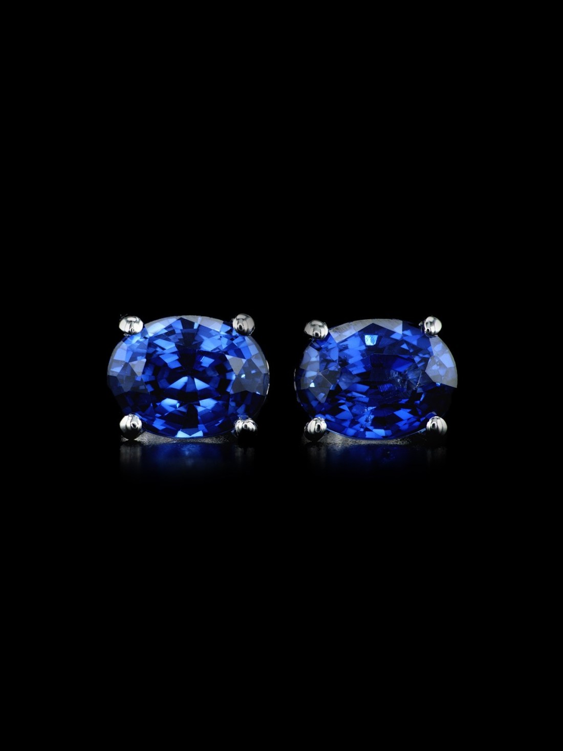 Oval Sapphire Studs