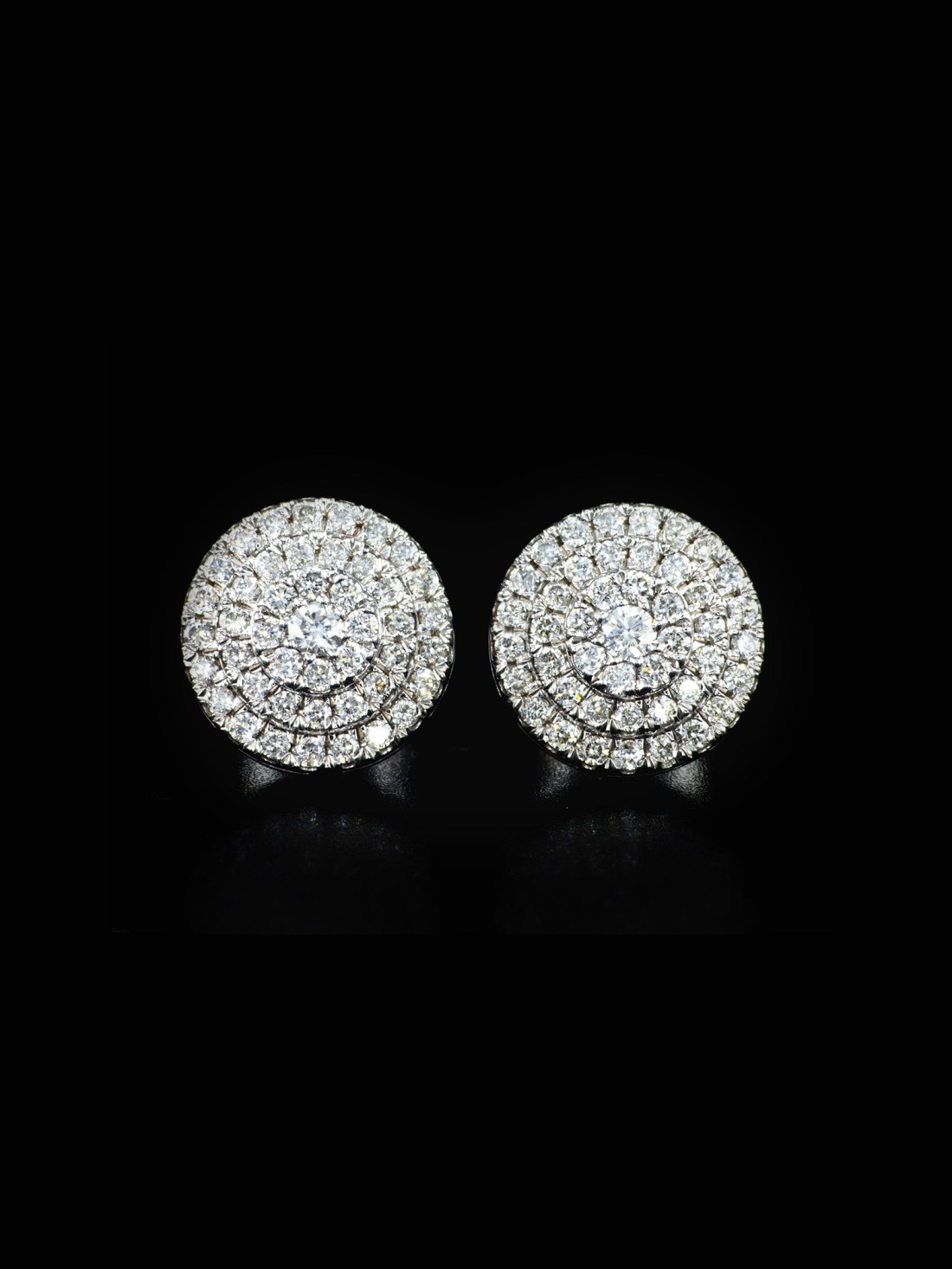 Pave Cluster Studs