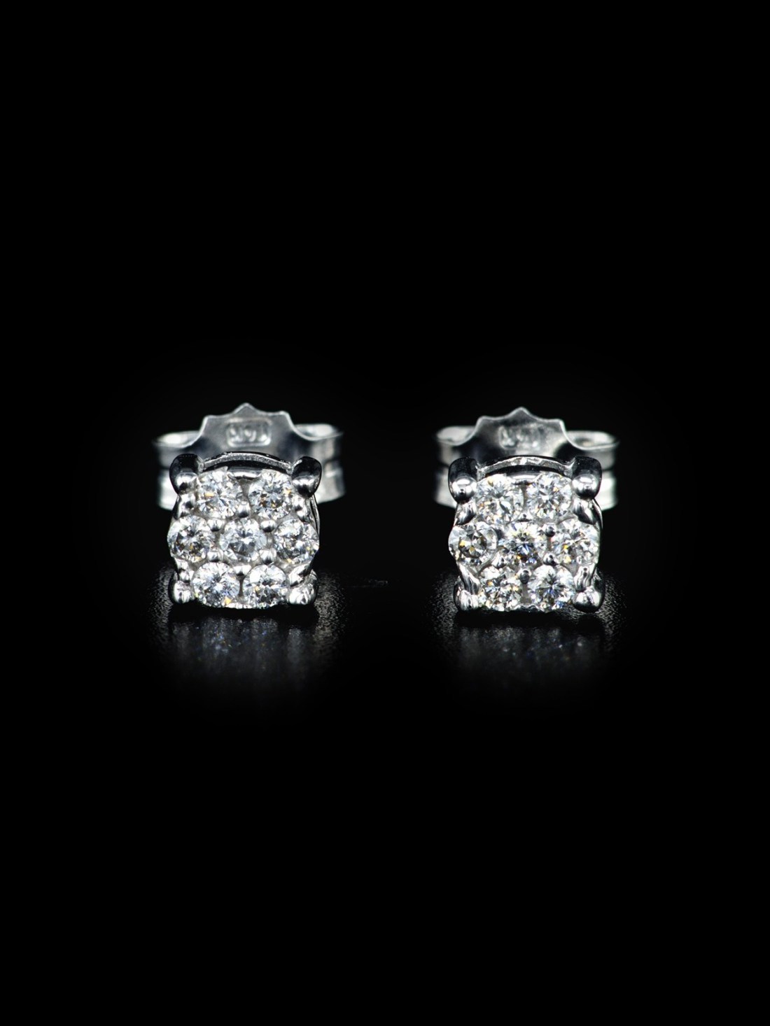 Diamond Cluster Studs