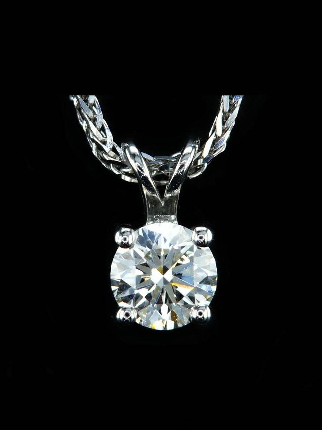 Round Solitaire Pendant