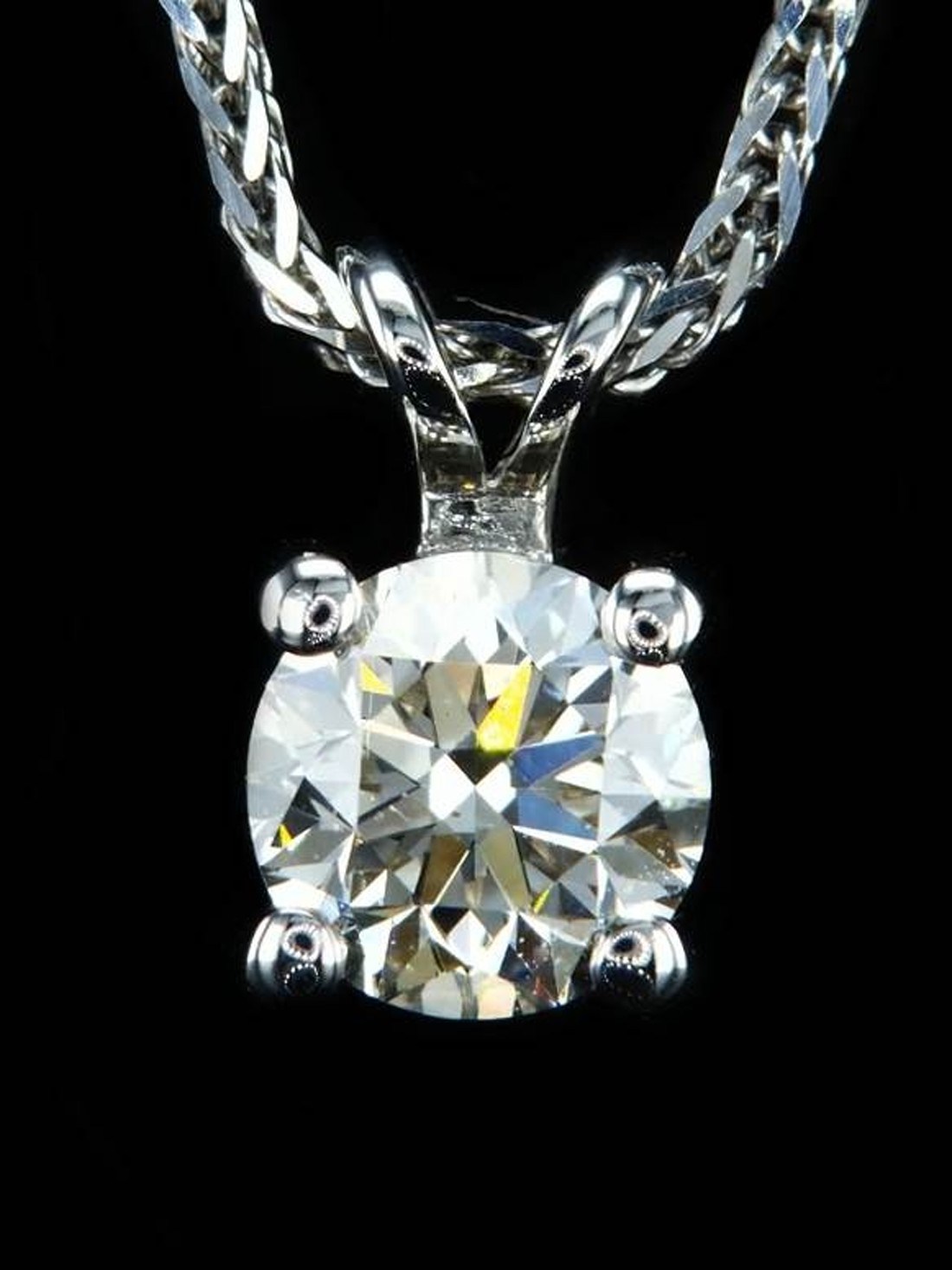 Round Solitaire Pendant