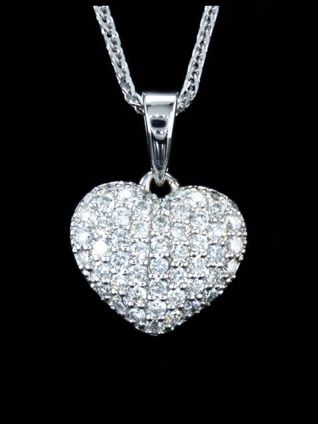 Pave Heart Pendant