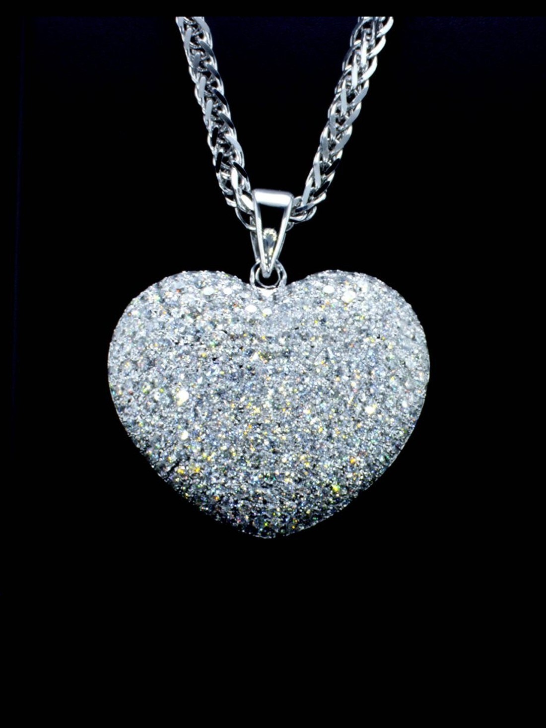 Pave Heart Pendant