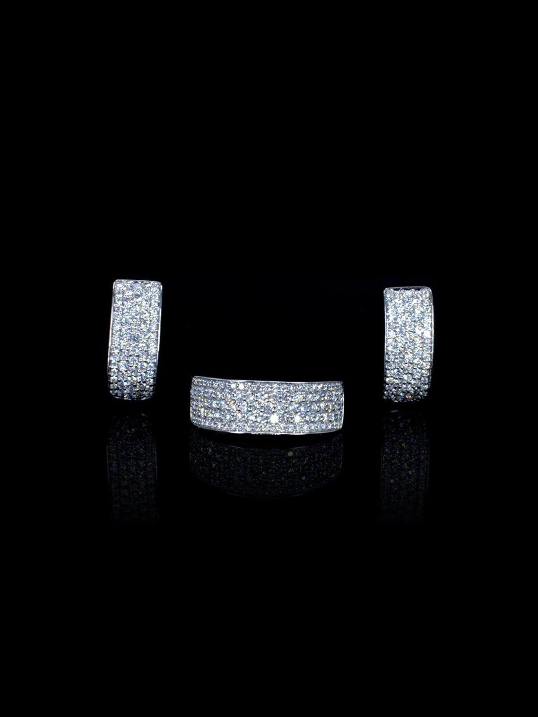 Pave Band Set